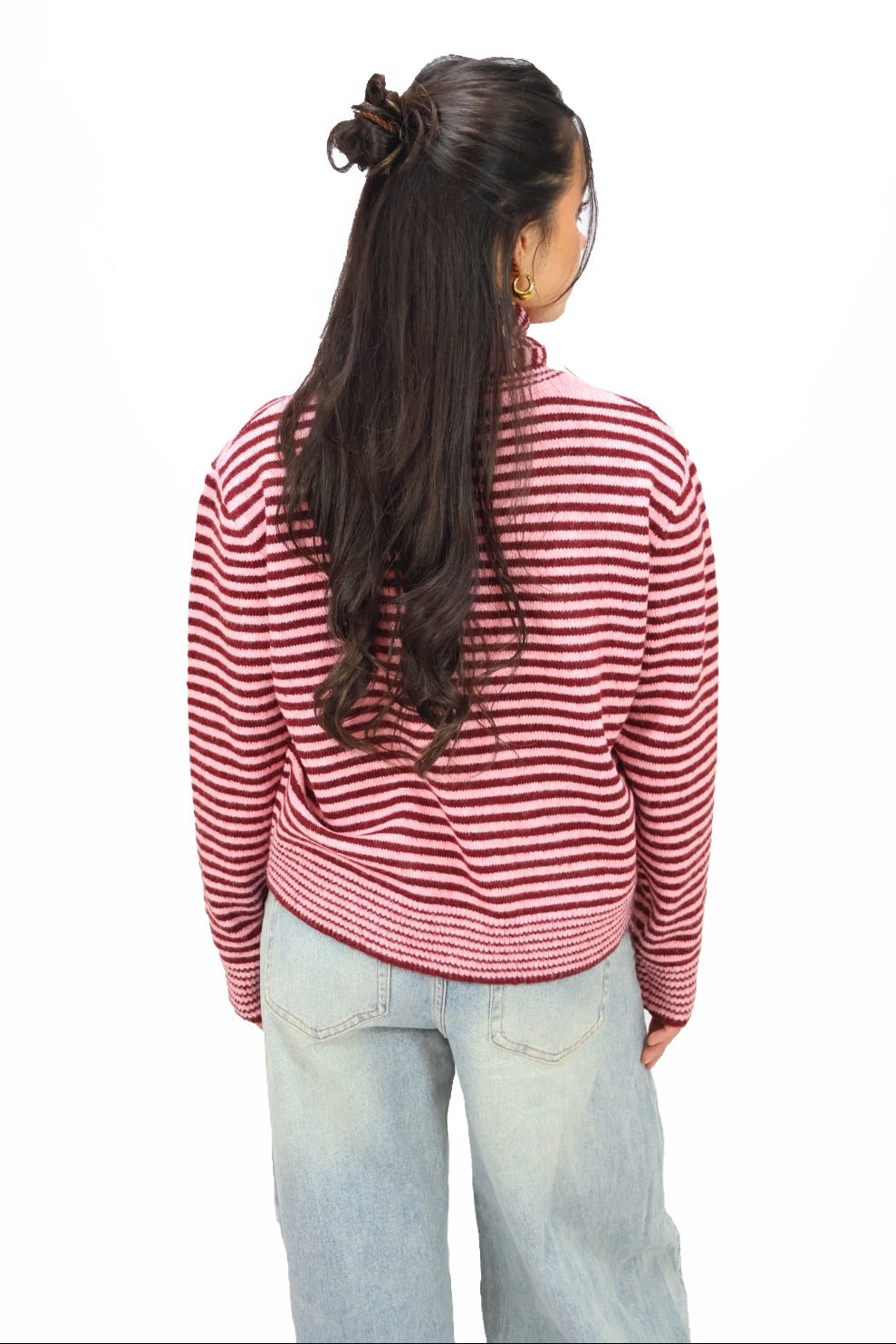 Yara cardigan - Pink/Bordeaux
