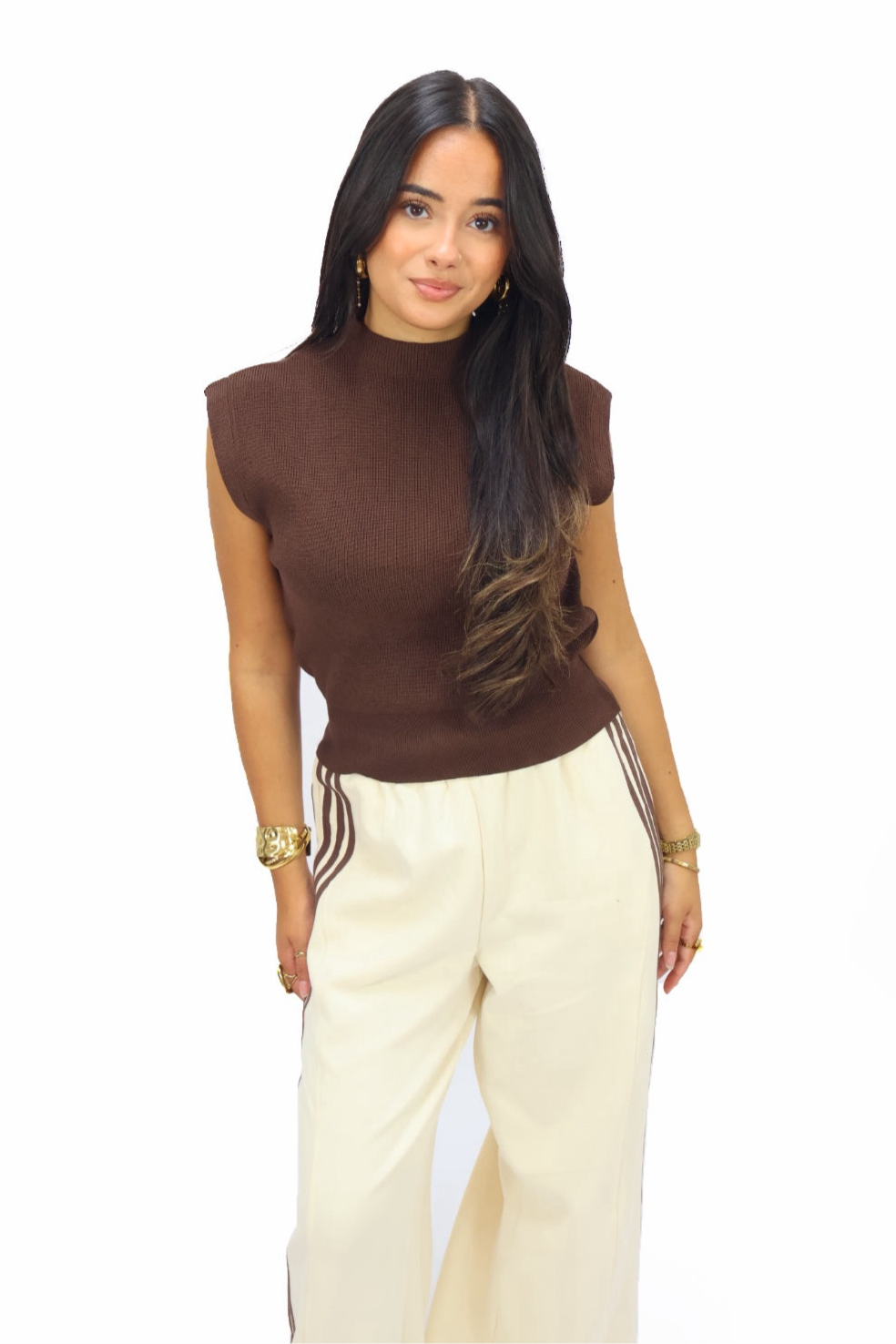 Katy top - Brown