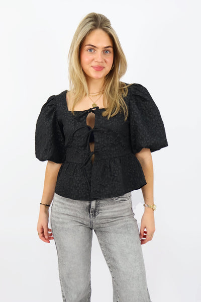 Fleur Top - Black