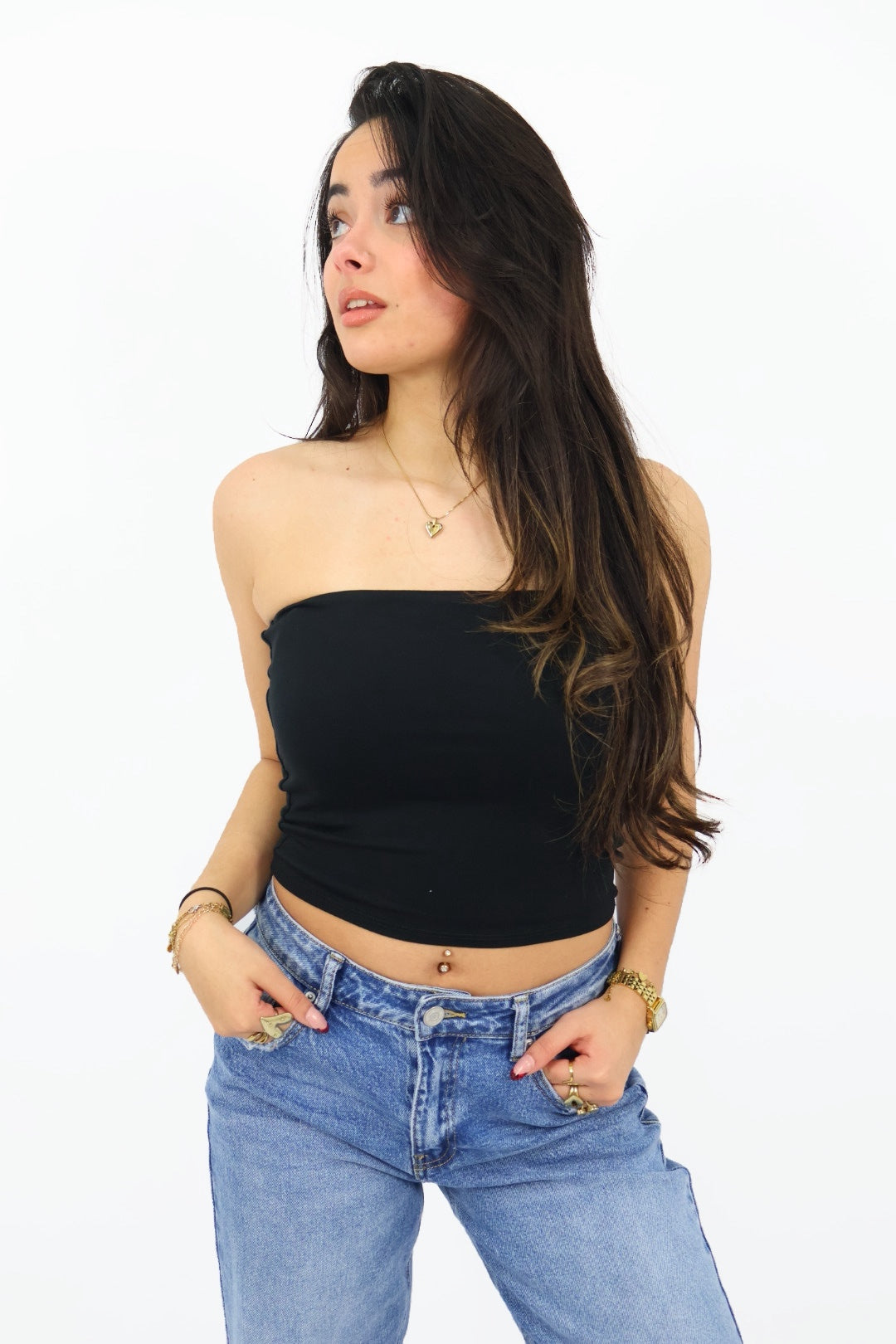 Leah Tube Top - Black