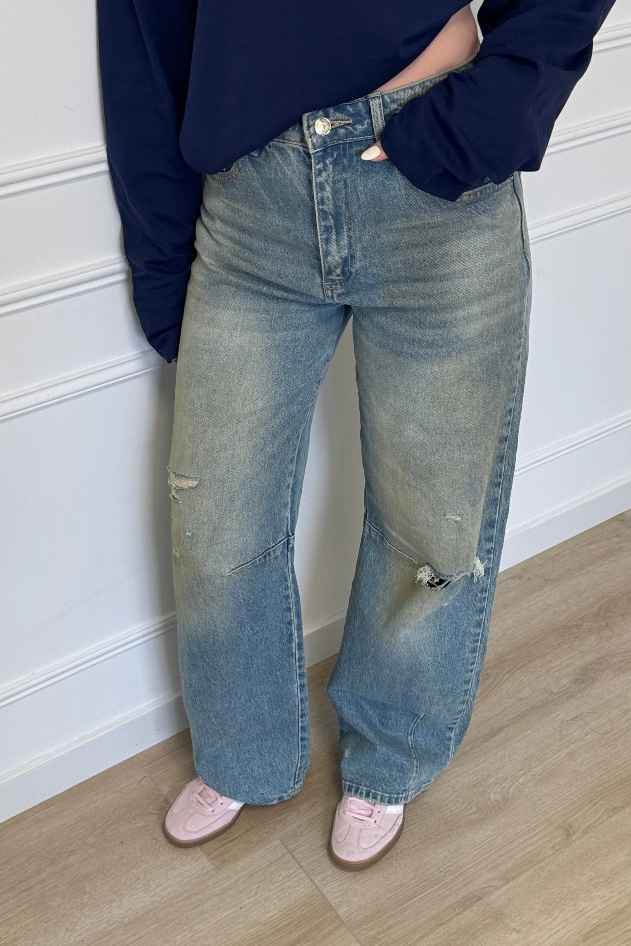 Katy wide leg jeans  - Blue
