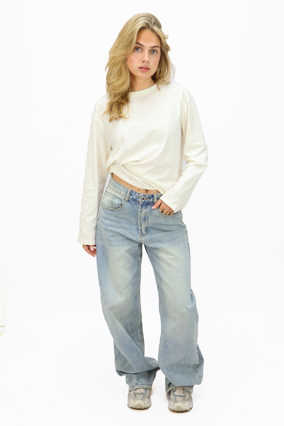 Nina balloon jeans - Blue