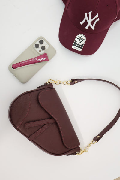 Saddle Bag - Bordeaux | Echt leer