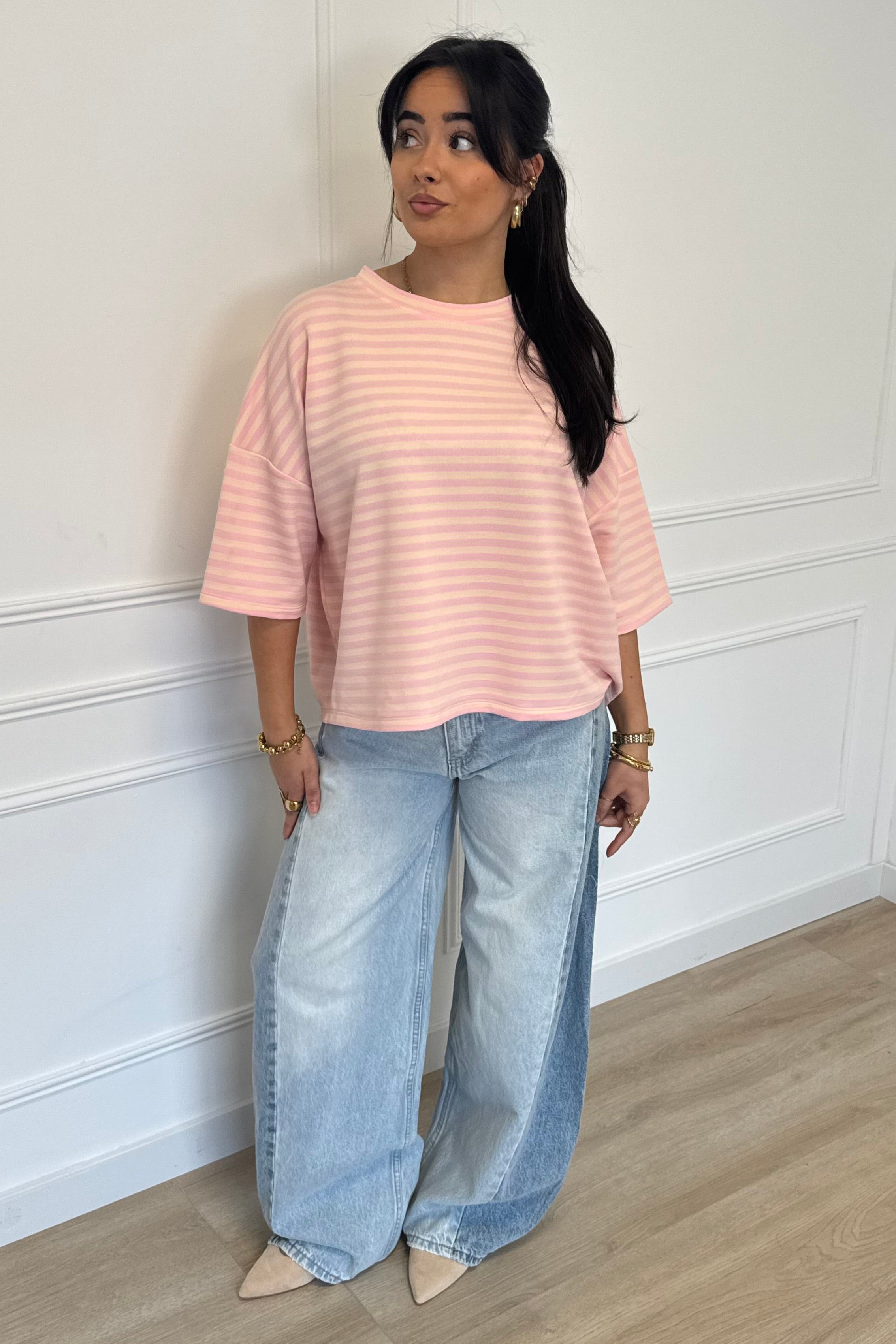 Beau shortsleeve - Pink