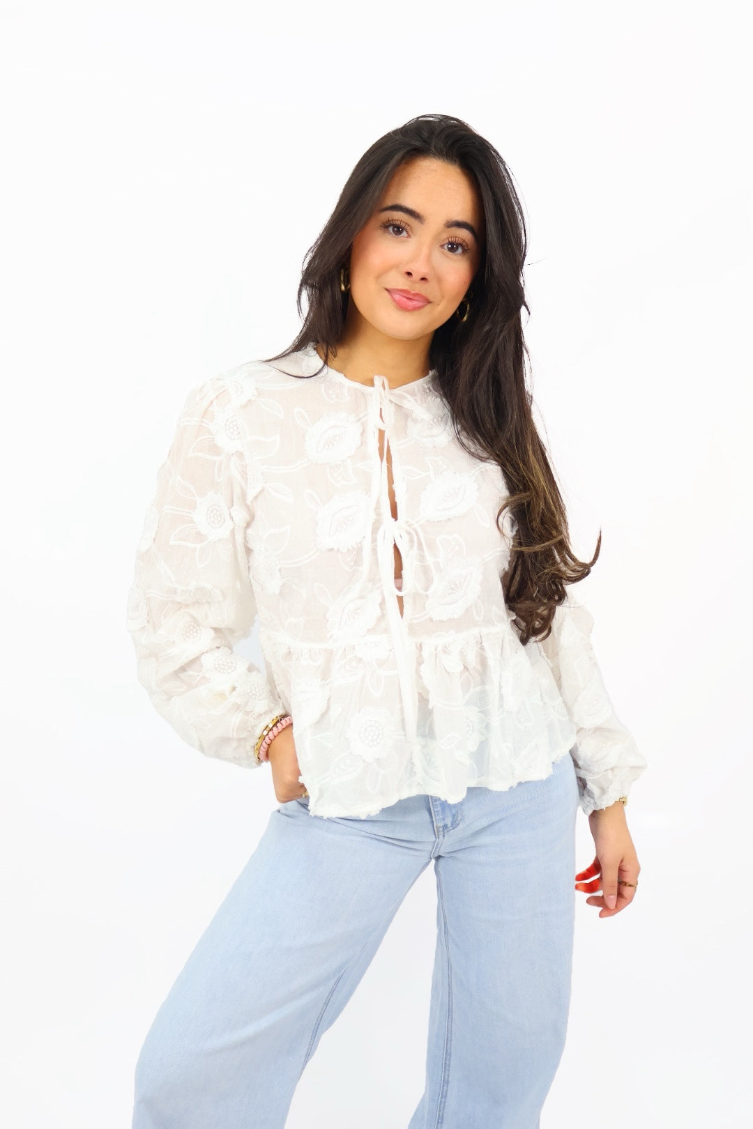 Flower Bow Blouse