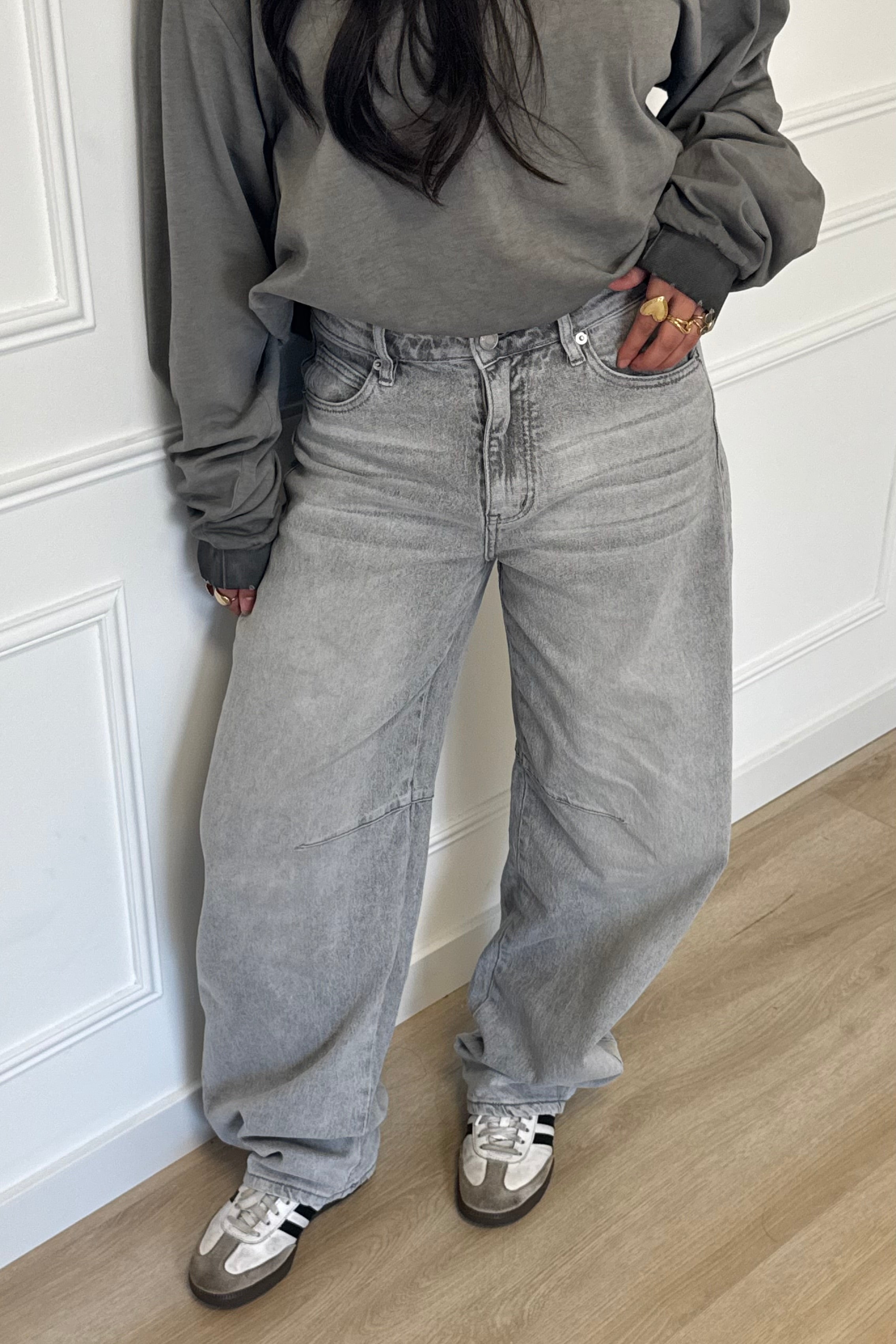 Holly balloon jeans - Grey
