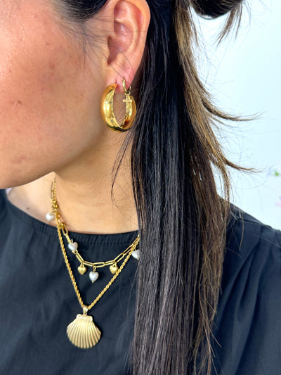 Golden Hoops Earring