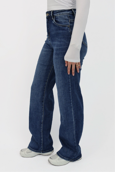 Pip Wide Leg Jeans - Blue Washed | DJ2521