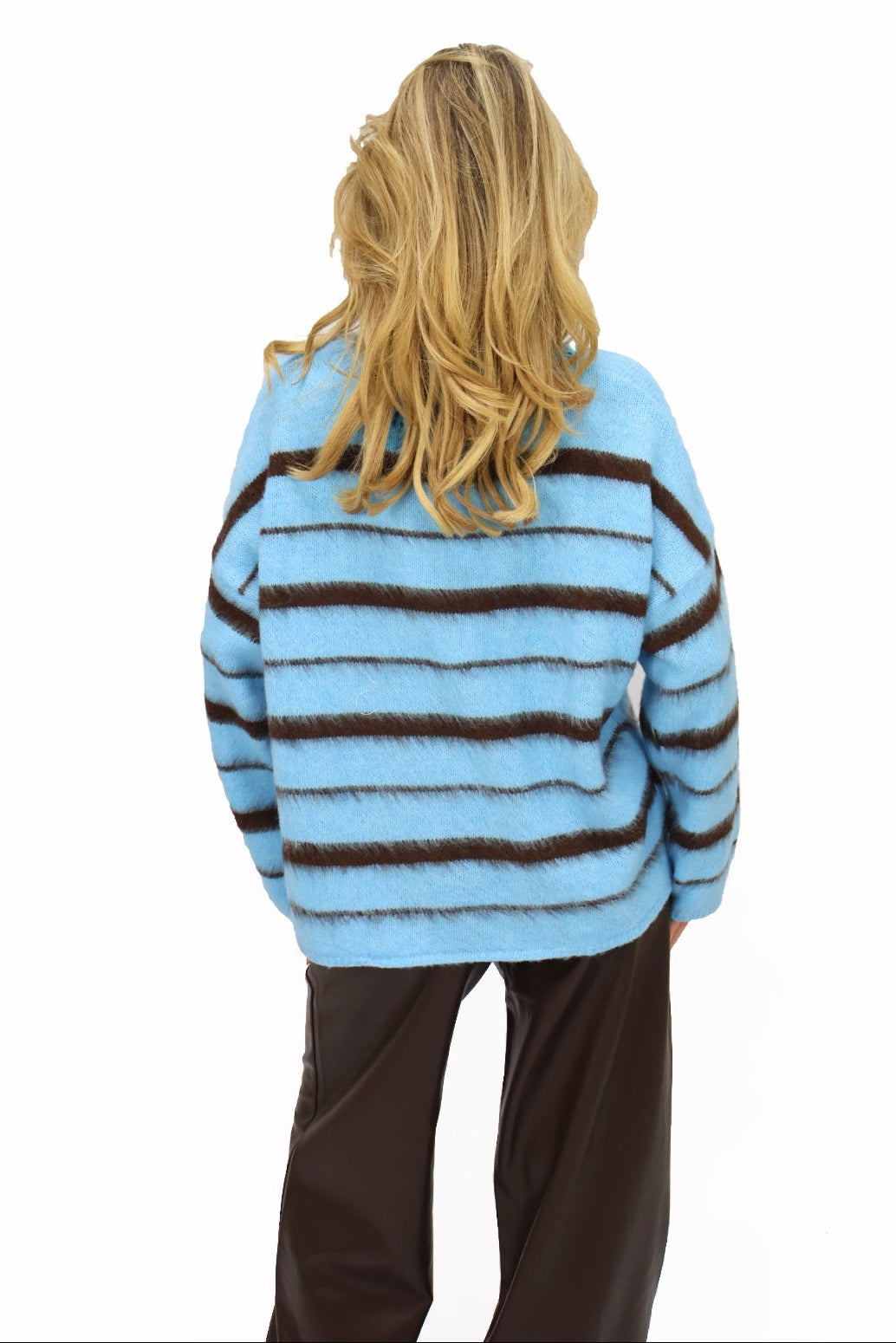 Lune sweater - Blue/Brown