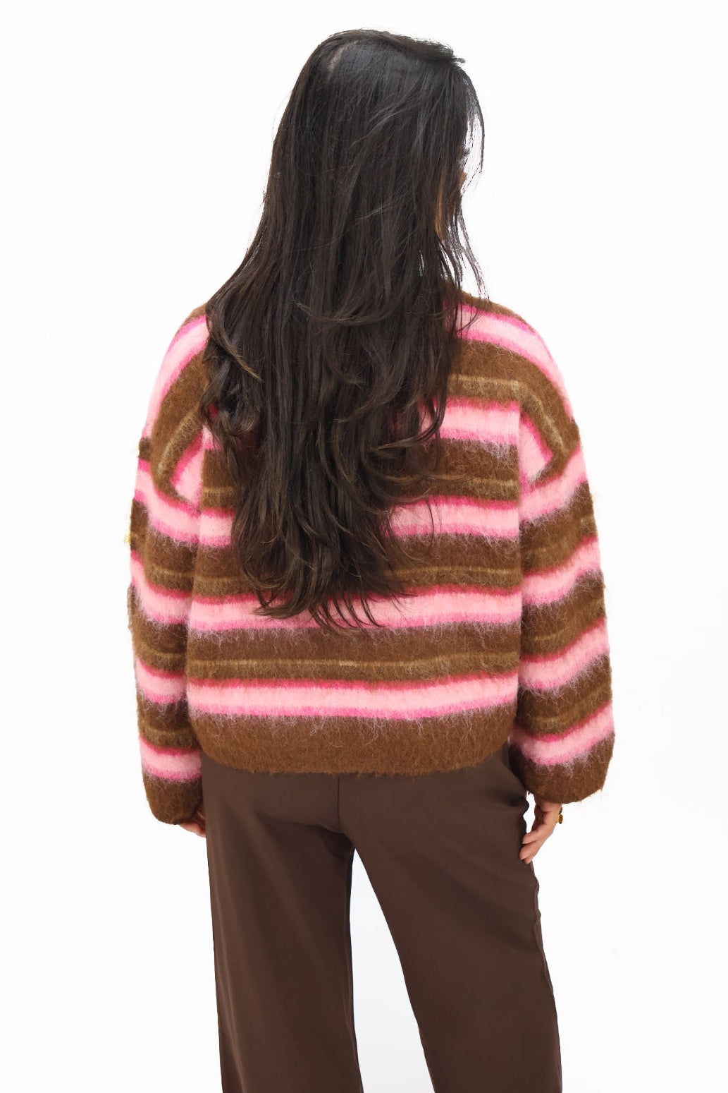 Fien sweater - Brown/pink
