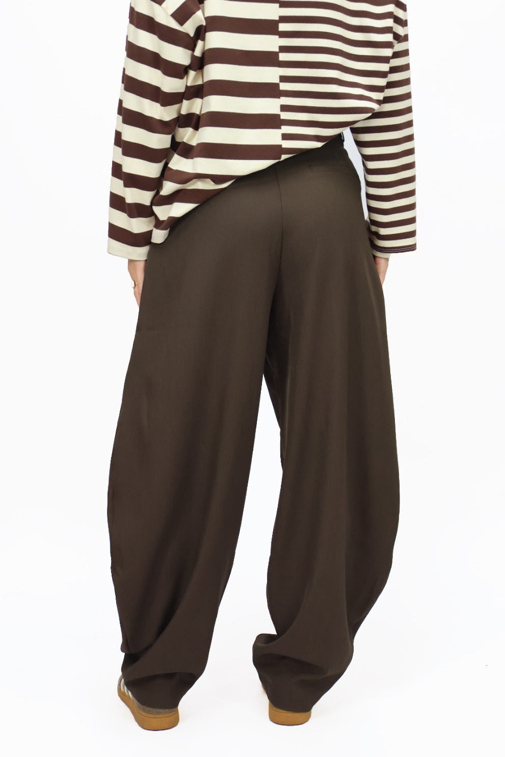 Bailey balloon pantalon - Brown