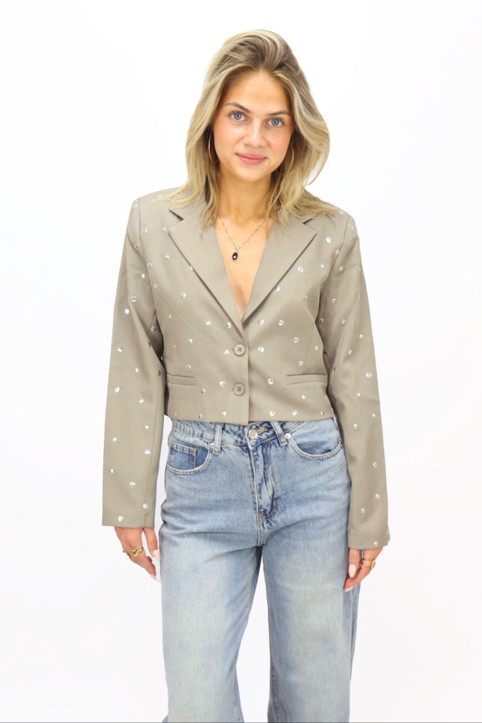 Saar studs Blazer | Ambika