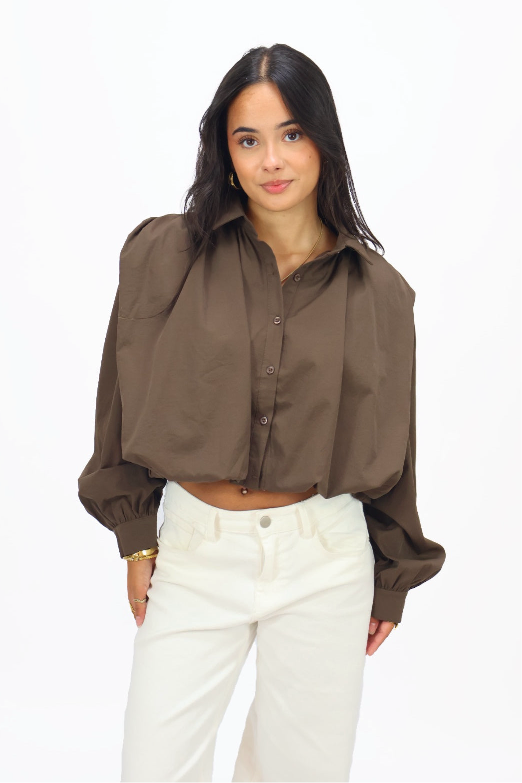 Mees Blouse - Brown