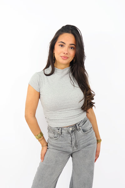 Casey top - Grey