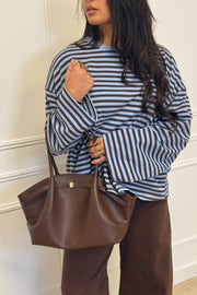 Beau longsleeve - Blue/Brown