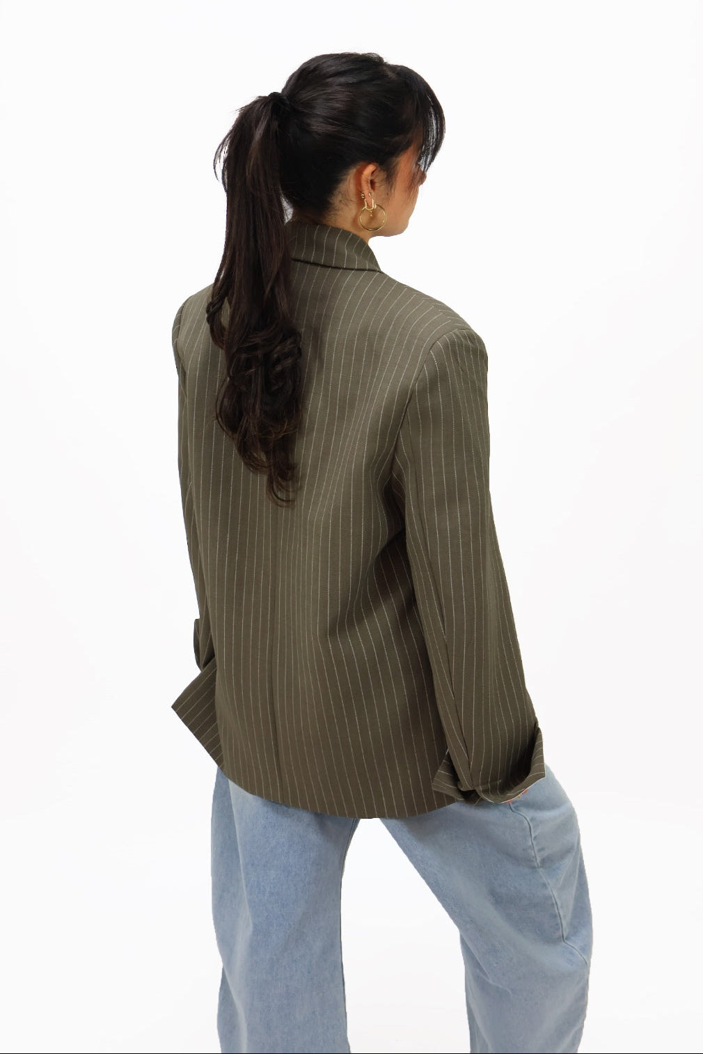 Teddy blazer striped - Green