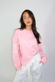 The monogram Longsleeve - Light pink