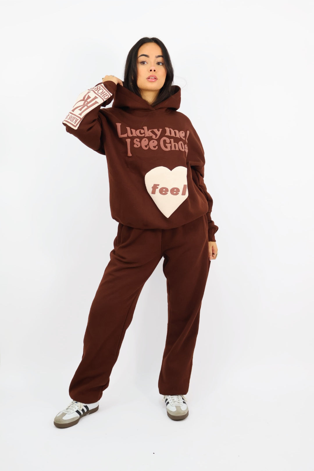 Lucky Me Hoodie - Chocolate Brown