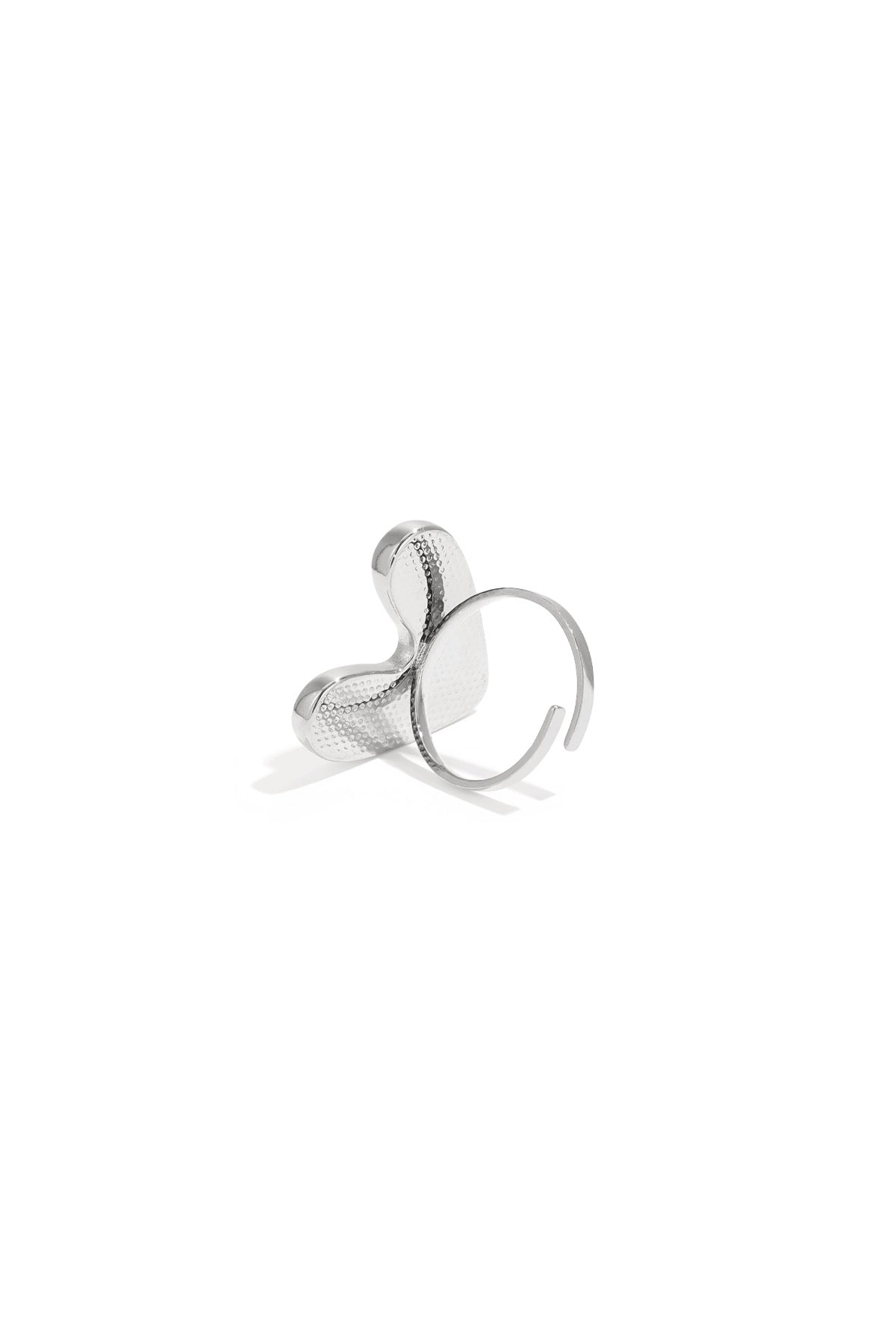 Chunky heart ring - Zilver