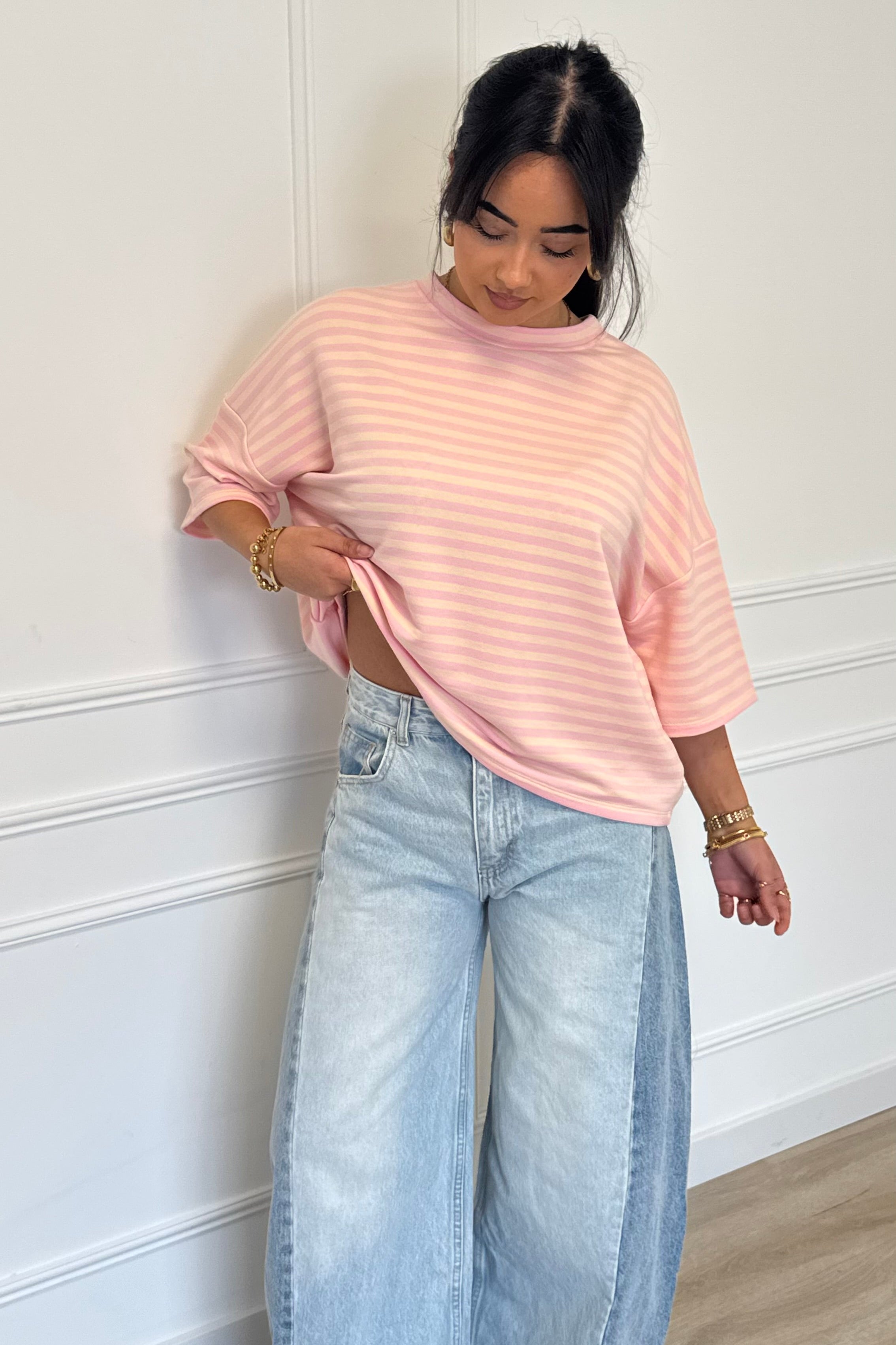 Beau shortsleeve - Pink