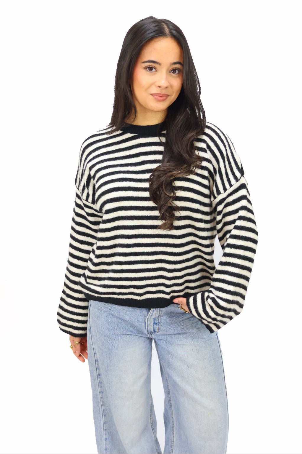 Liv sweater - Black/White