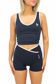 Double line short - Black