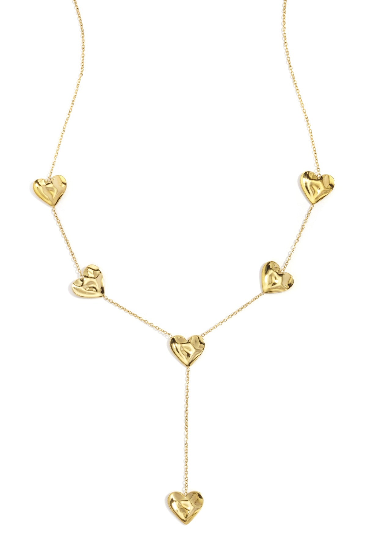 Layered hart Ketting - Goud