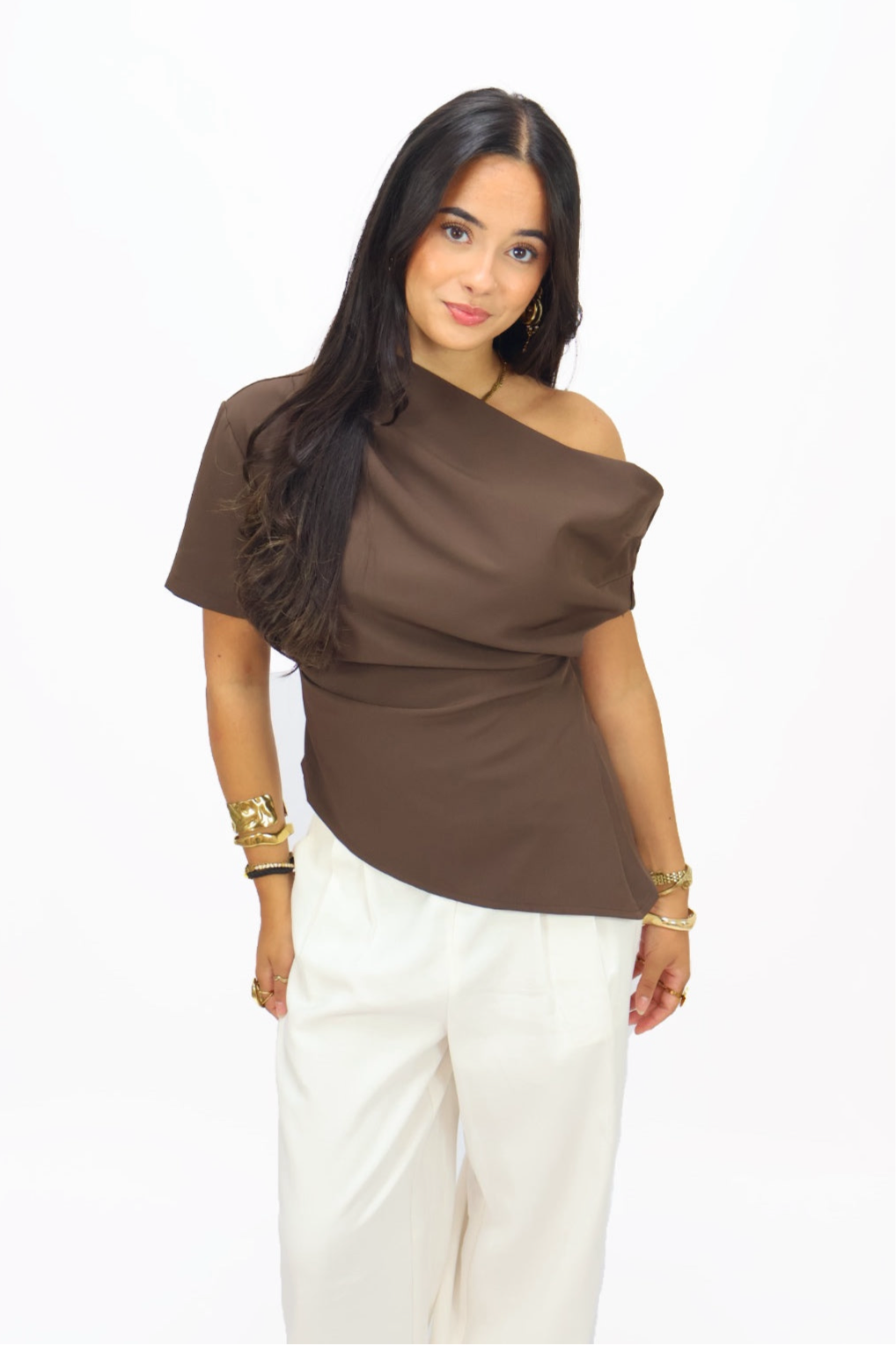 Nora top - Brown