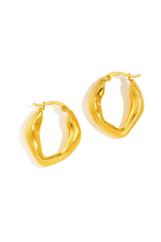 Casual circle oorbellen - Gold