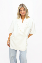 Olivia Blazer | Korte Mouw - White