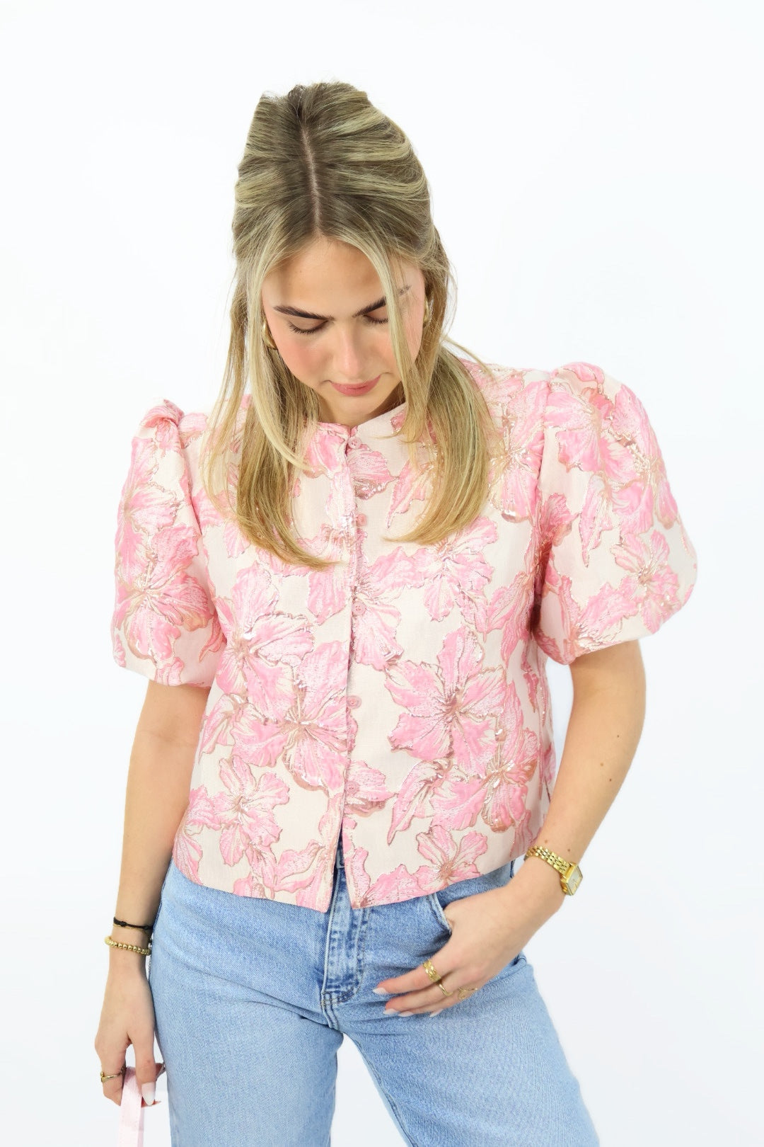 Luca Top print - pink