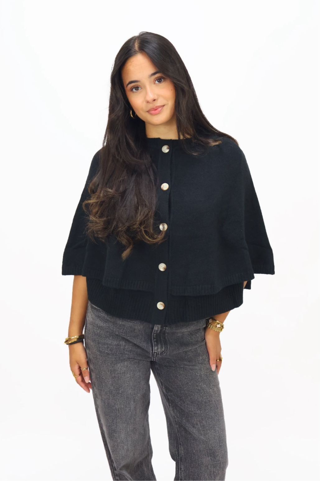 Pleun Knit Cardigan - Black