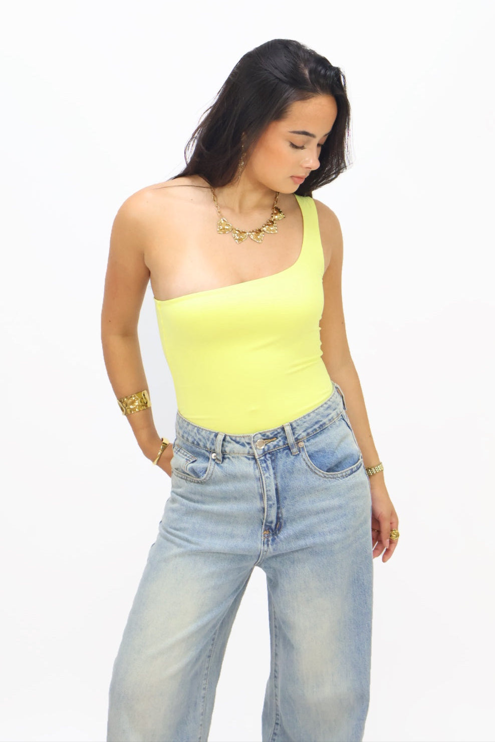 Base off shoulder Body - Yellow