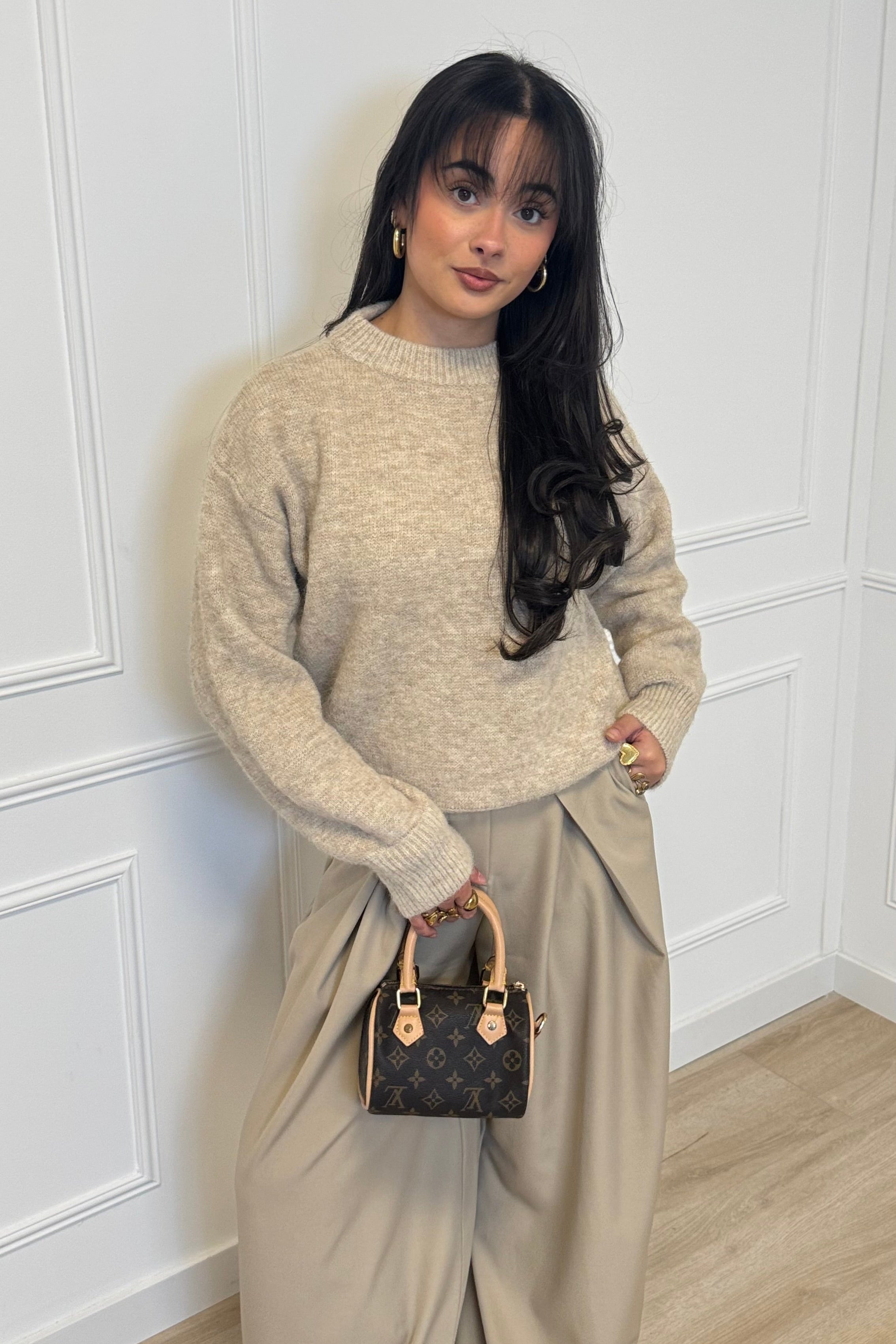 Lies sweater - Taupe