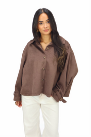 Mads Suede Look Blouse | Ambika
