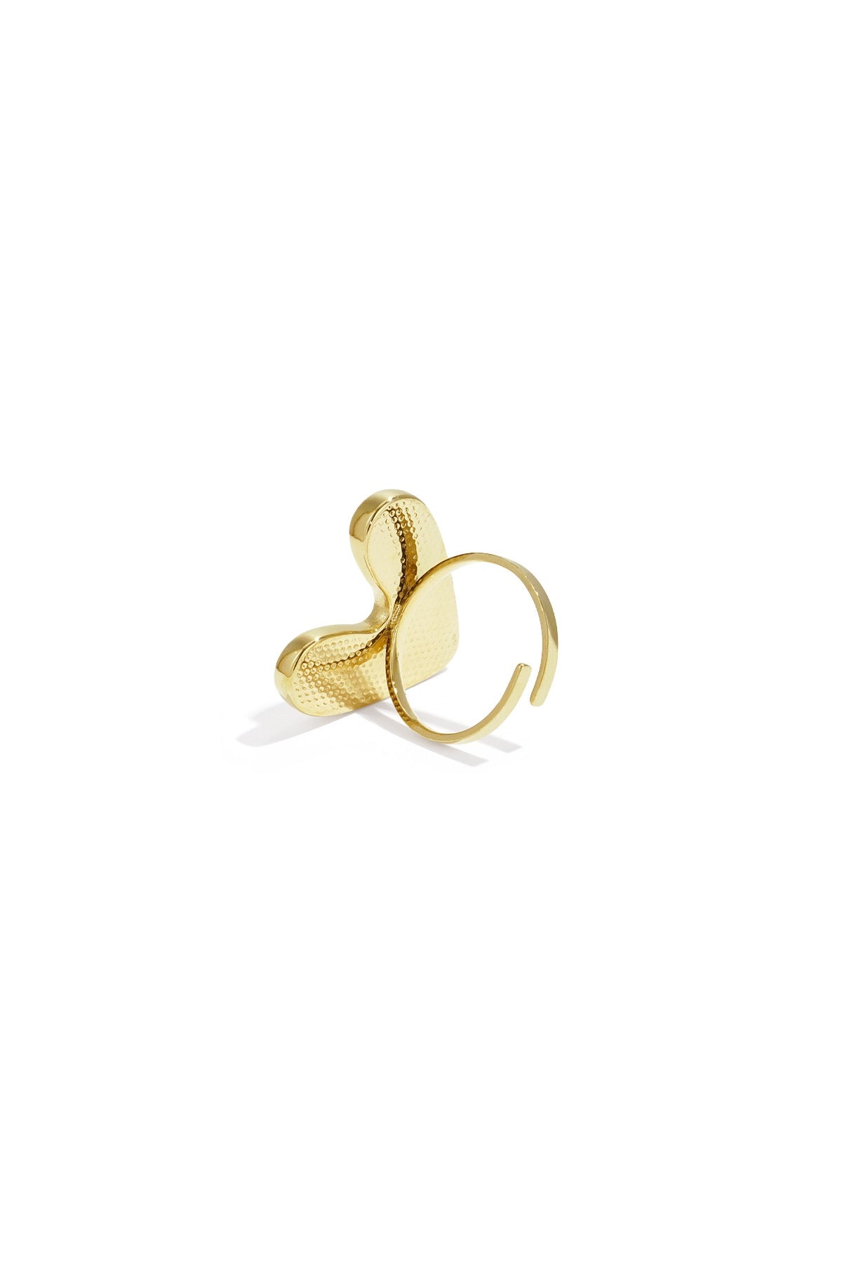 Chunky heart ring - Goud