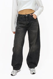 Stijn balloon jeans - Dark grey