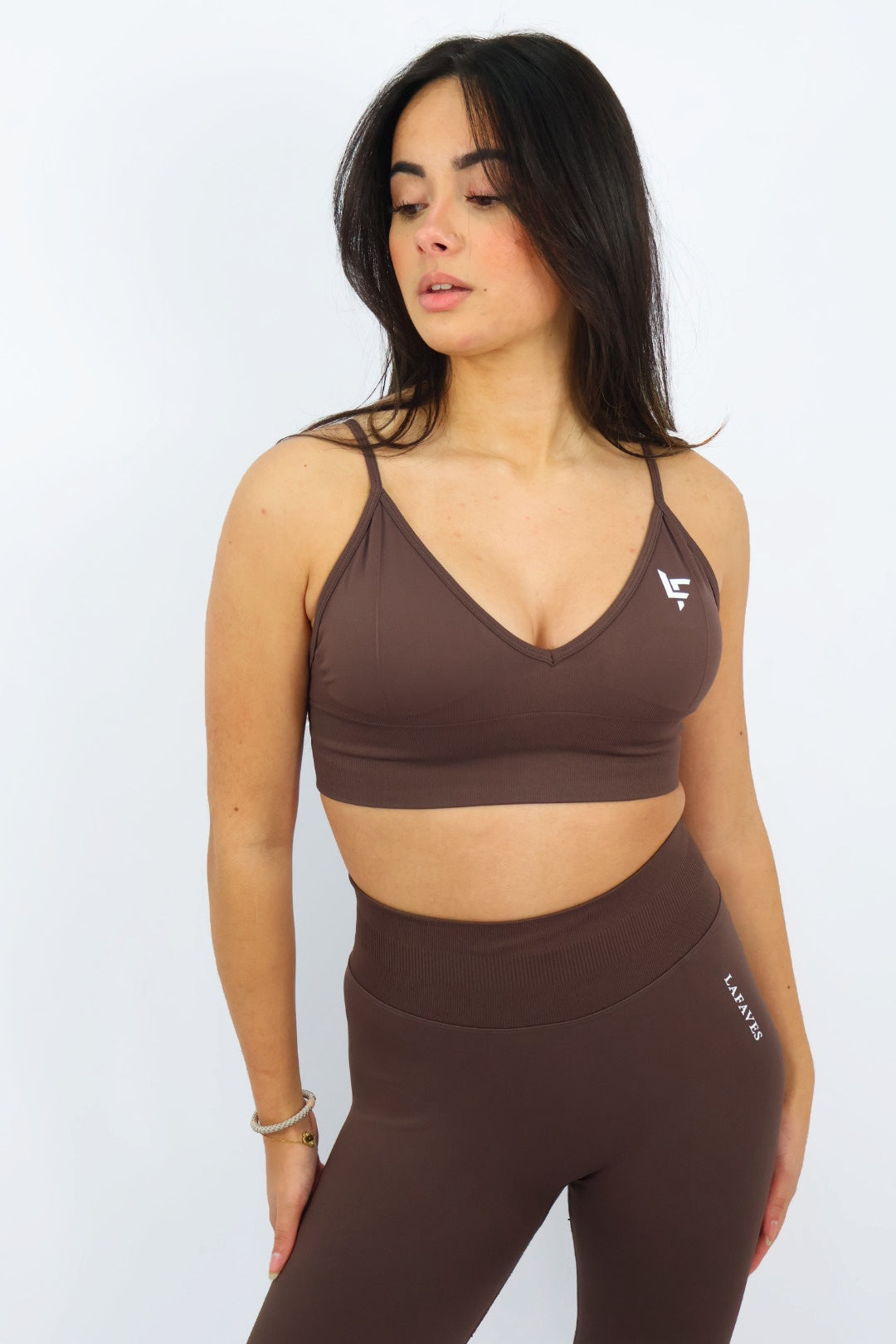 Esspreso Brown Sports Bra