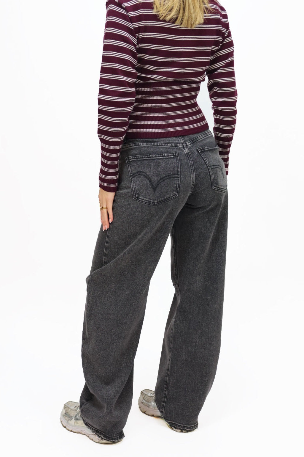 Macy balloon jeans - Dark grey