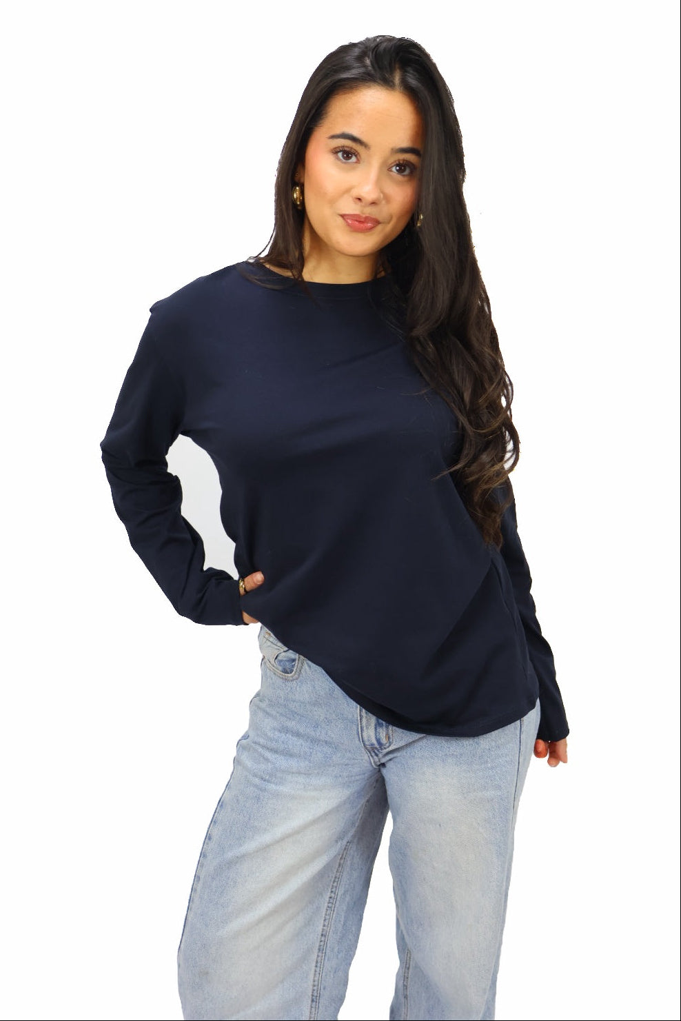 Basic Longsleeve - Navy