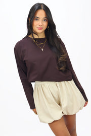 Ambika Balloon Skort - Beige