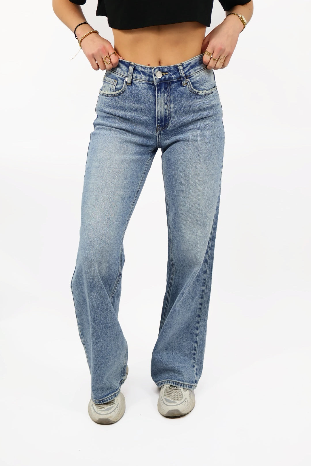 Midwaist Jeans - Blue - W3552-1