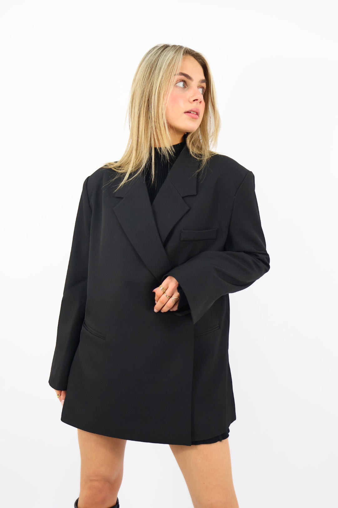 Olivia Oversized Blazer - Black