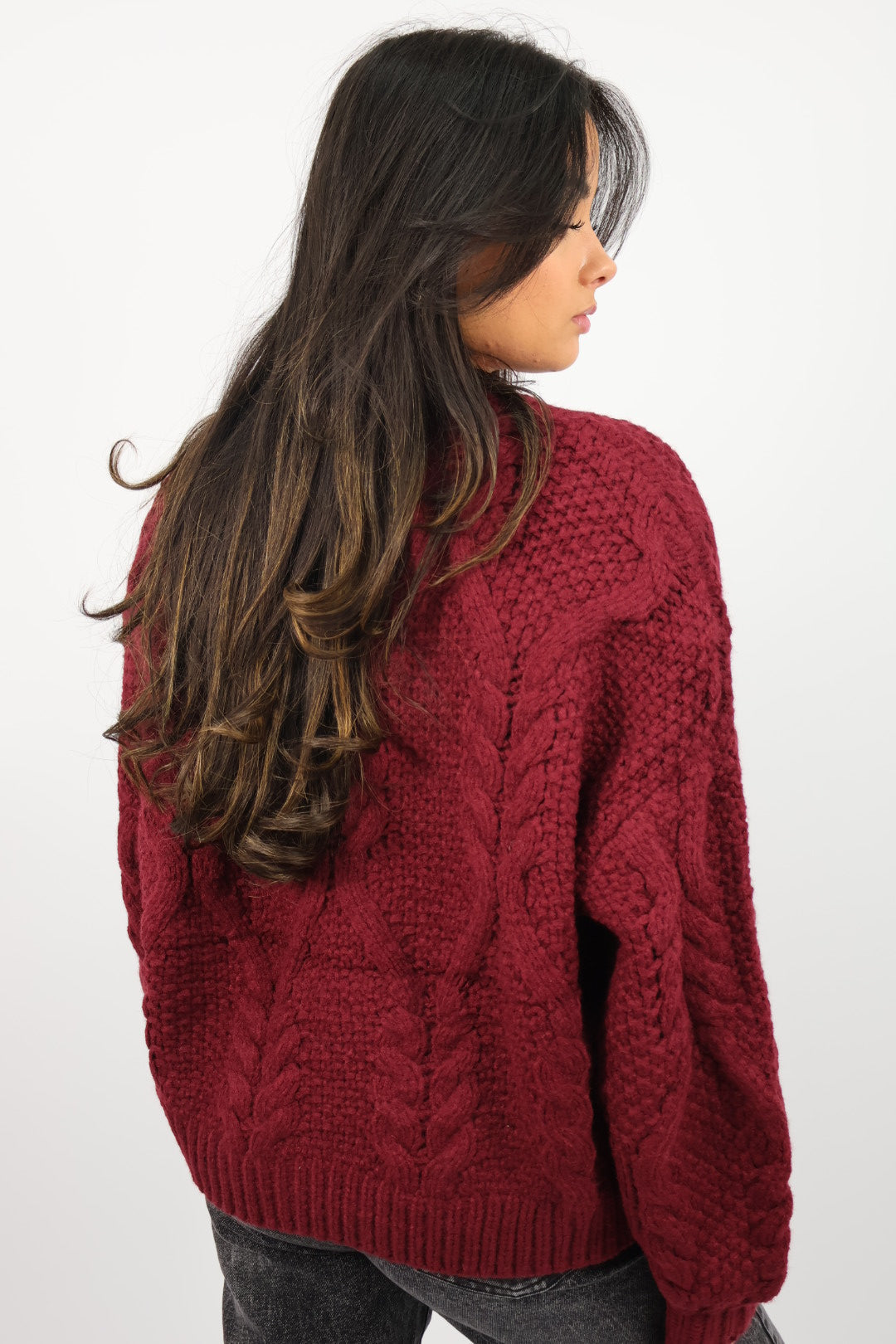 Maeve Knit Sweater - Bordeaux