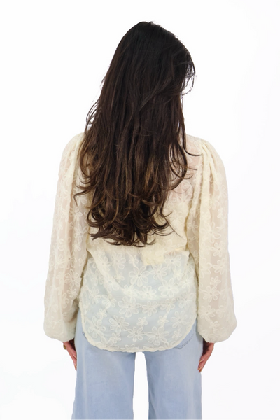 Flower Blouse - Creme