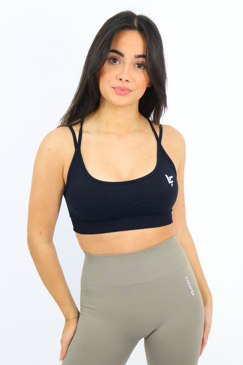 Midnight Black Sports Bra