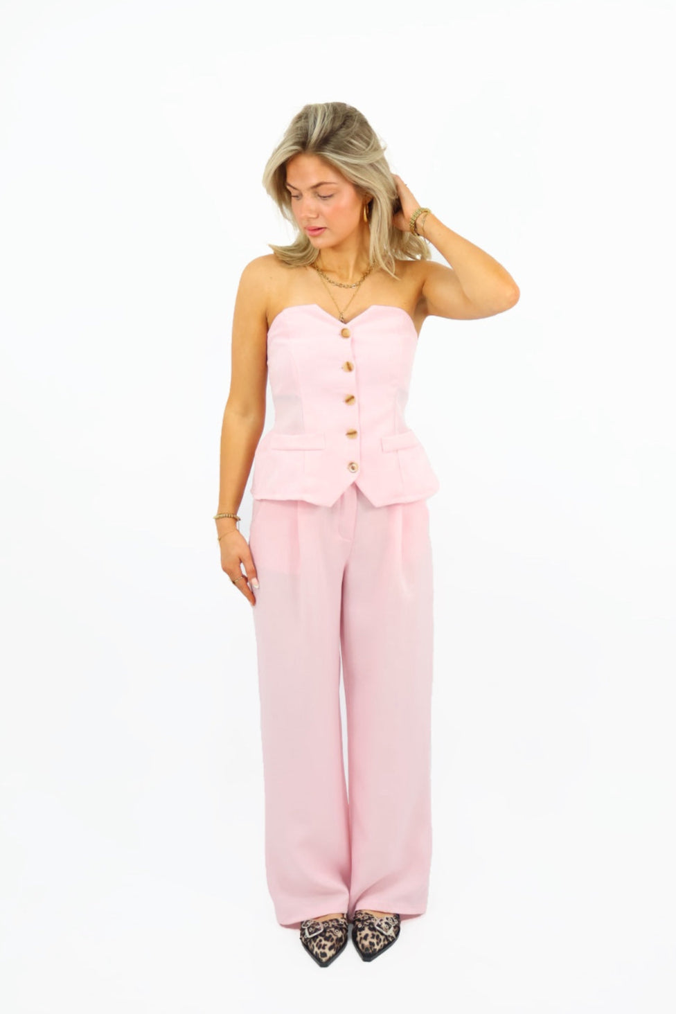 Lindy set - Baby Pink