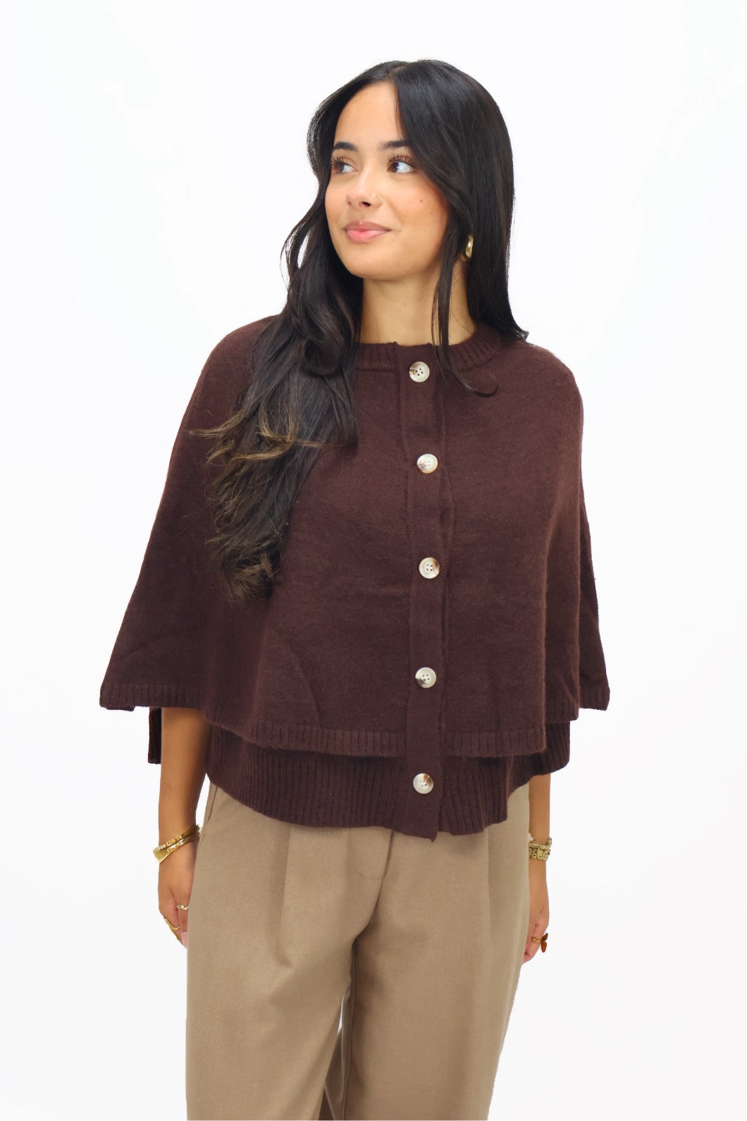 Pleun Knit Cardigan - Brown