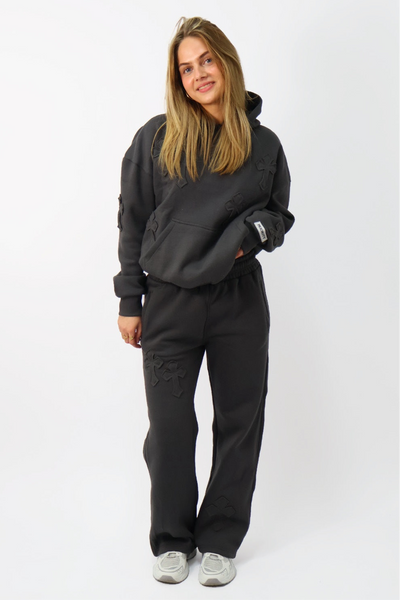 Cross Patches Tracksuit - Dark Grey