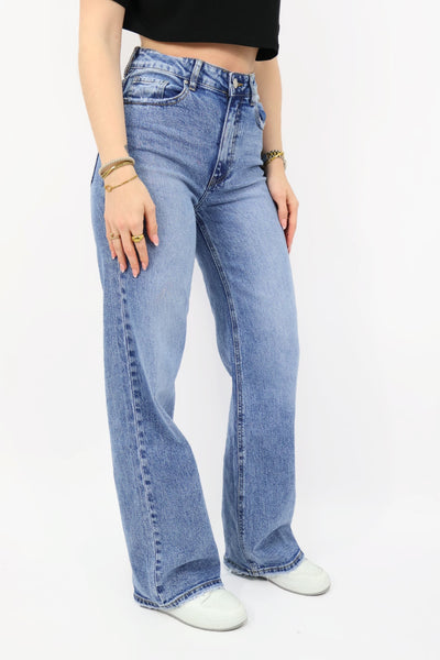 Laila Wide Leg Jeans - Blue | W3376-3